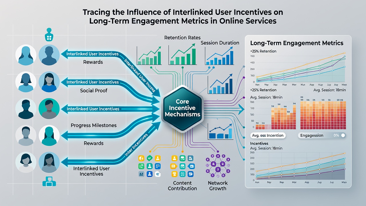 Chart displaying engagement metric trends tied to incentive linkages in service marketplaces